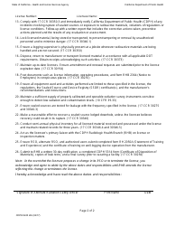 Form CDPH8243 IA6 Duties and Responsibilities of the Alternate Radiation Safety Officer (Arso) for Well-Logging Facilities - California, Page 2