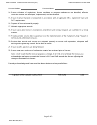 Form CDPH8243 IR4 Duties and Responsibilities of the Radiation Safety Officer (Rso) for Research and Development Lab (R&amp;d) Facilities - California, Page 2