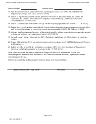 Form CDPH8243 IR5 Duties and Responsibilities of the Radiation Safety Officer (Rso) for Veterinary Facilities - California, Page 2