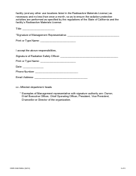 Form CDPH8243 MRA Duties and Responsibilities of the Academic Radiation Safety Officer and Delegation of Authority (Non-medical) - California, Page 3