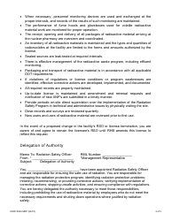 Form CDPH8243 MRP Duties and Responsibilities of the Nuclear Pharmacy Radiation Safety Officer and Delegation of Authority - California, Page 2