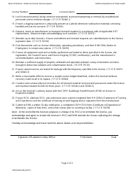 Form CDPH8243 IR6 Duties and Responsibilities of the Radiation Safety Officer (Rso) for Well-Logging Facilities - California, Page 2