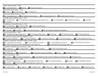 Form CDPH8675 Commodity Codes - California, Page 2