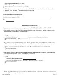 Form RH313A(RSO) Medical Radiation Safety Officer Training and Experience and Preceptor Attestation - California, Page 2