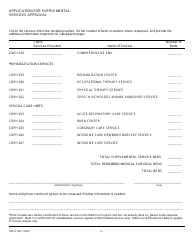 Form CDPH268 Application for Supplemental Services Approval - California, Page 2