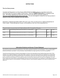 Form CDPH322 Transmittal Application for Criminal Record Clearance - California, Page 2