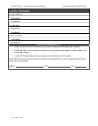 Form CDPH414 Application for Health Facility/Agency Change of Location - California, Page 2