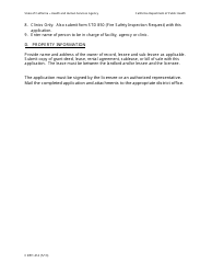 Form CDPH414 Application for Health Facility/Agency Change of Location - California, Page 4