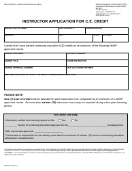Document preview: Form CDPH511 Instructor Application for C.e. Credit - California