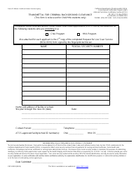 Document preview: Form CDPH283I Transmittal for Criminal Background Clearance - California