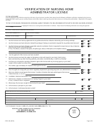 Form CDPH524 Master&#039;s or Reciprocity Application for Nursing Home Administrator Examination - California, Page 4