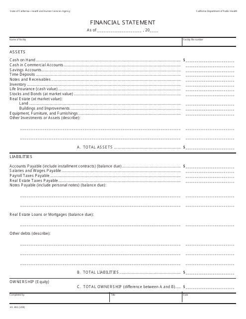 Form HS403  Printable Pdf