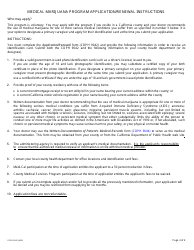 Form CDPH9042 Medical Marijuana Program Application/Renewal - California, Page 4