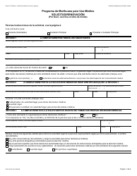 Document preview: Formulario CDPH9042 (SP) Solicitud/Renovacion - Programa De Marihuana Para Uso Medico - California (Spanish)