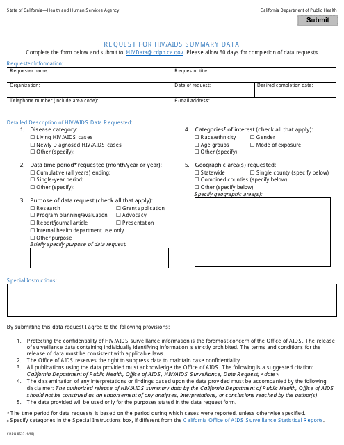 Form CDPH8532 Fill Out Sign Online And Download Fillable PDF 