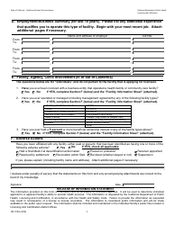 Form HS215A Applicant Individual Information - California, Page 2