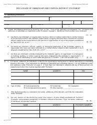 Form LAB1513 Disclosure of Ownership and Control Interest Statement - California