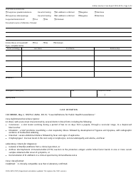Form CDPH8578 Anthrax (Human) Case Report - California, Page 2