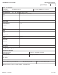 Form CDPH8607 Brucellosis Case Report - California, Page 2