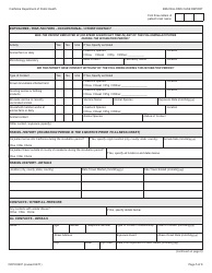 Form CDPH8607 Brucellosis Case Report - California, Page 5