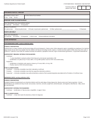 Form CDPH8581 Cysticercosis/Taeniasis Case Report - California, Page 5