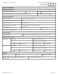 Form CDPH9002 Creutzfeldt-Jakob Disease Case Report - California, Page 2