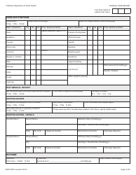 Form CDPH8670 Dengue Case Report - California, Page 2