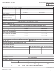 Form CDPH9077 Hantavirus Infections Case Report - California, Page 4
