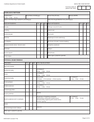Form CDPH8547 Botulism Case Report - California, Page 2