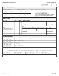 Form CDPH8547 Botulism Case Report - California, Page 3