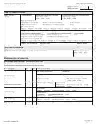 Form CDPH8547 Botulism Case Report - California, Page 6
