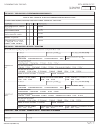 Form CDPH8547 Botulism Case Report - California, Page 7