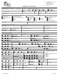 Form CDPH8690 Mumps Case Report - California