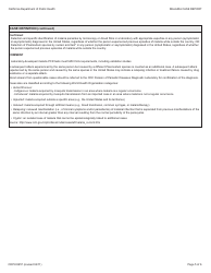 Form CDPH8657 Malaria Case Report - California, Page 5