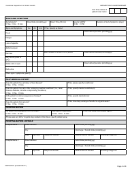 Form CDPH8701 Hepatitis E Case Report - California, Page 2