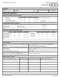 Form CDPH8701 Hepatitis E Case Report - California, Page 3