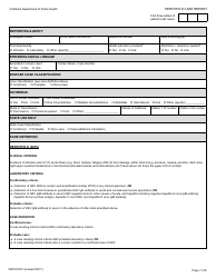 Form CDPH8701 Hepatitis E Case Report - California, Page 7