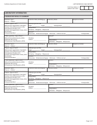 Form CDPH8577 Leptospirosis Case Report - California, Page 3