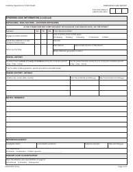 Form CDPH8270 Babesiosis Case Report - California, Page 4
