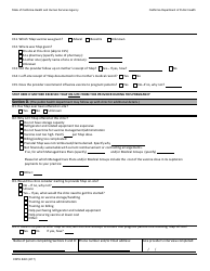 Form CDPH8263 Pertussis Supplemental Form for Cases 4 Months of Age - California, Page 3
