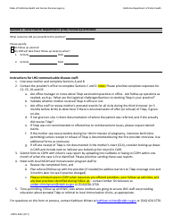 Form CDPH8263 Pertussis Supplemental Form for Cases 4 Months of Age - California, Page 4