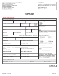 Form CDPH8588 Legionellosis Case Report - California