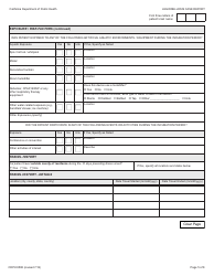 Form CDPH8588 Legionellosis Case Report - California, Page 5