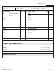 Form CDPH8526 Human Rabies Case Report - California, Page 2
