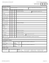 Form CDPH8549 Plague (Human) Case Report - California, Page 2