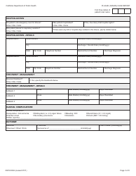 Form CDPH8549 Plague (Human) Case Report - California, Page 3