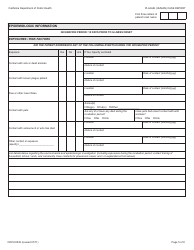 Form CDPH8549 Plague (Human) Case Report - California, Page 5
