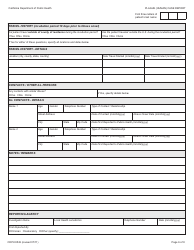 Form CDPH8549 Plague (Human) Case Report - California, Page 6