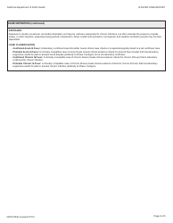 Form CDPH8548 Q Fever Case Report - California, Page 8
