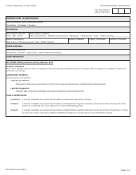 Form CDPH8561 Relapsing Fever Case Report - California, Page 5